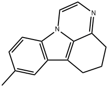 8-methyl-5,6-dihydro-4H-pyrazino[3,2,1-jk]carbazole Struktur