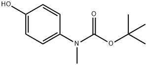 N-(4-ヒドロキシフェニル)-N-メチルカルバミン酸TERT-ブチル 化學(xué)構(gòu)造式