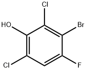 3-Bromo-2,6-dichloro-4-fluorophenol Struktur