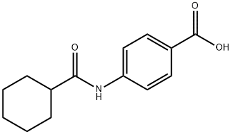 4-(cyclohexanecarboxamido)benzoic acid Struktur