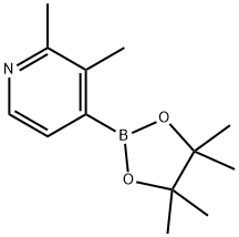 2,3-dimethyl-4-(4,4,5,5-tetramethyl-1,3,2-dioxaborolan-2-yl)pyridine Struktur