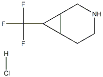 7-(trifluoromethyl)-3-azabicyclo[4.1.0]heptane hydrochloride Struktur