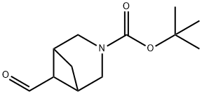 tert-butyl 6-formyl-3-azabicyclo[3.1.1]heptane-3-carboxylate Struktur