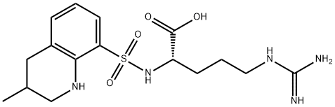 (2S)-5-guanidino-2-(3-methyl-1,2,3,4-tetrahydroquinoline-8-sulfonamido)pentanoic acid Struktur