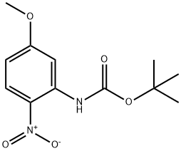 tert-butyl 5-methoxy-2-nitrophenylcarbamate Struktur