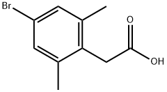 2-(4-bromo-2,6-dimethylphenyl)acetic acid Struktur