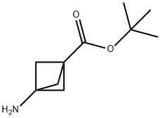 tert-butyl 3-aminobicyclo[1.1.1]pentane-1-carboxylate Struktur