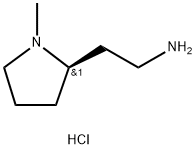 2-[(2R)-1-methylpyrrolidin-2-yl]ethan-1-amine dihydrochloride Struktur