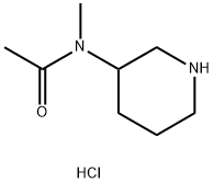 N-methyl-N-(piperidin-3-yl)acetamide hydrochloride Struktur