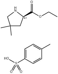 (R)-4,4-Dimethyl-pyrrolidine-2-carboxylic acid ethyl ester Struktur