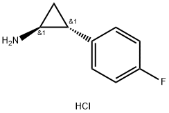 (1S,2R)-2-(4-Fluoro-phenyl)-cyclopropylamine hydrochloride Struktur