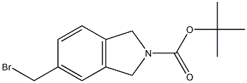 tert-butyl 5-(bromomethyl)isoindoline-2-carboxylate Struktur