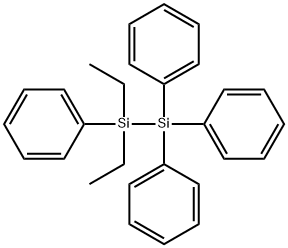 1,1-DIETHYL-1,2,2,2-TETRAPHENYLDISILANE Struktur