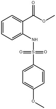 methyl 2-{[(4-methoxyphenyl)sulfonyl]amino}benzoate Struktur