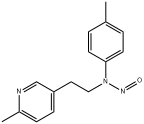 (4-methylphenyl)[2-(6-methyl-3-pyridinyl)ethyl]nitrosoamine Struktur