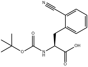 2-Cyano-N-Boc-DL-phenylalanine Struktur