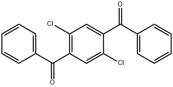 (2,5-Dichloro-1,4-phenylene)bis(phenylmethanone) Struktur