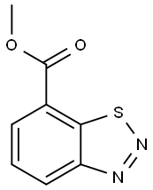 Methyl 1,2,3-benzothiadiazole-7-carboxylate Struktur