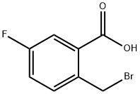 2-(bromomethyl)-5-fluorobenzoic acid Struktur