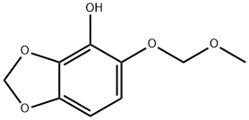 1,3-Benzodioxol-4-ol, 5-(methoxymethoxy)- Struktur