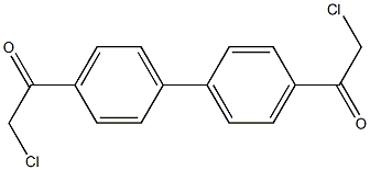 1,1'-([1,1'-biphenyl]-4,4'-diyl)bis(2-chloroethanone) Struktur