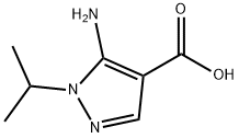 5-amino-1-isopropyl-1H-pyrazole-4-carboxylic acid Struktur