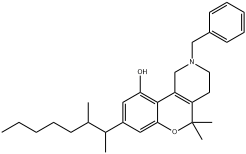 2-benzyl-5,5-dimethyl-8-(3-methyloctan-2-yl)-2,3,4,5-tetrahydro-1H-chromeno[4,3-c]pyridin-10-ol(WXG01030)