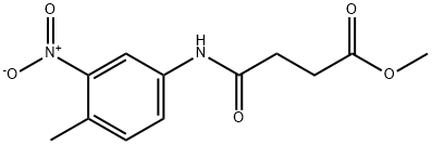 methyl 4-[(4-methyl-3-nitrophenyl)amino]-4-oxobutanoate Struktur