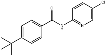 4-tert-butyl-N-(5-chloropyridin-2-yl)benzamide Struktur