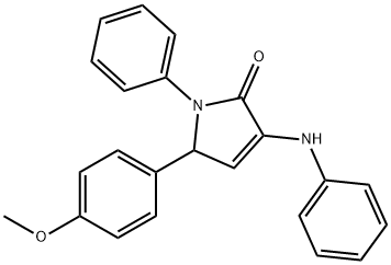 5-(4-methoxyphenyl)-1-phenyl-3-(phenylamino)-1,5-dihydro-2H-pyrrol-2-one Struktur