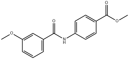 methyl 4-(3-methoxybenzamido)benzoate Struktur