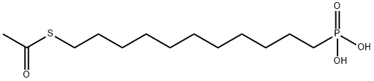 11-(Acetylthio)undecylphosphonic acid Struktur