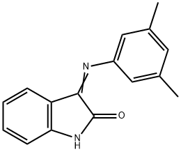 (3Z)-3-[(3,5-dimethylphenyl)imino]-1,3-dihydro-2H-indol-2-one Struktur