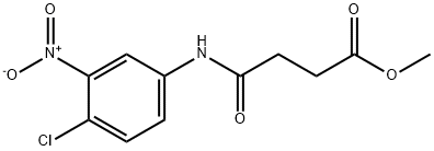 methyl 4-[(4-chloro-3-nitrophenyl)amino]-4-oxobutanoate Struktur