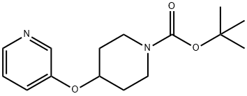 tert-butyl 4-(pyridin-3-yloxy)piperidine-1-carboxylate Struktur