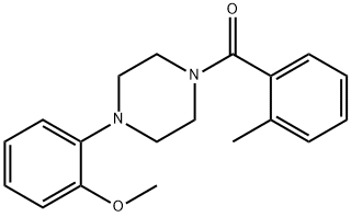 [4-(2-methoxyphenyl)piperazin-1-yl](2-methylphenyl)methanone Struktur