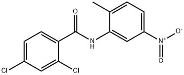 2,4-dichloro-N-(2-methyl-5-nitrophenyl)benzamide Struktur