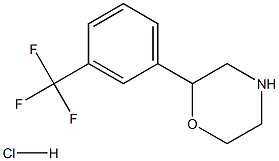 2-(3-(Trifluoromethyl)phenyl)morpholine hydrochloride Struktur