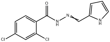 2,4-dichloro-N'-(1H-pyrrol-2-ylmethylene)benzohydrazide Struktur