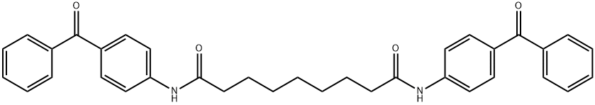 N,N'-bis[4-(phenylcarbonyl)phenyl]nonanediamide Struktur