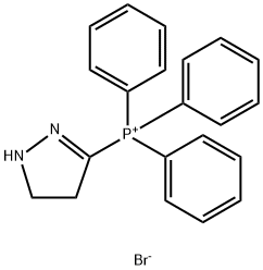 (4,5-DIHYDRO-1H-PYRAZOL-3-YL)-TRIPHENYL-PHOSPHONIUM, BROMIDE Struktur