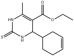 ethyl 4-(cyclohex-3-en-1-yl)-6-methyl-2-thioxo-1,2,3,4-tetrahydropyrimidine-5-carboxylate Struktur