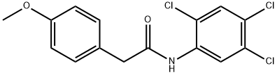 2-(4-methoxyphenyl)-N-(2,4,5-trichlorophenyl)acetamide Struktur