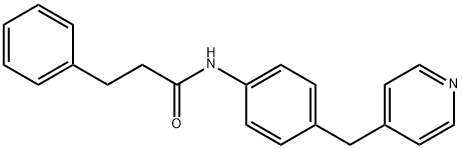 3-phenyl-N-[4-(pyridin-4-ylmethyl)phenyl]propanamide Struktur