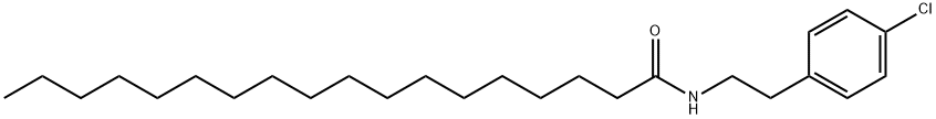 N-[2-(4-chlorophenyl)ethyl]octadecanamide Struktur