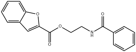 2-[(phenylcarbonyl)amino]ethyl 1-benzofuran-2-carboxylate Struktur