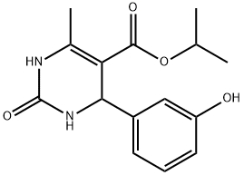 propan-2-yl 4-(3-hydroxyphenyl)-6-methyl-2-oxo-1,2,3,4-tetrahydropyrimidine-5-carboxylate Struktur