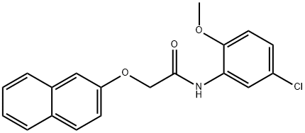 N-(5-chloro-2-methoxyphenyl)-2-(naphthalen-2-yloxy)acetamide Struktur