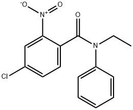 4-chloro-N-ethyl-2-nitro-N-phenylbenzamide Struktur