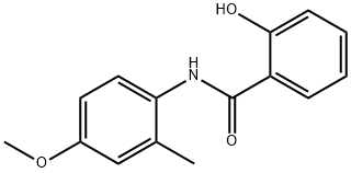 2-hydroxy-N-(4-methoxy-2-methylphenyl)benzamide Struktur